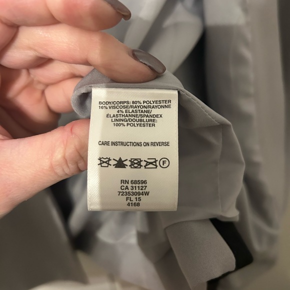 DKNYC Women's Gray and Black Blazer - Picture 4 of 5